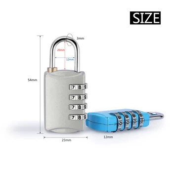 Padlock NEW for Room Suitcase Travel Mini Security Tool 4 Digits Number Combination Lock Password Lock
Padlock NEW for Room Suitcase Travel Mini Security Tool 4 Digits Number Combination Lock Password Lock