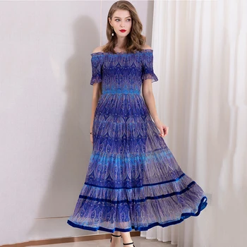VERDEJULIAY English Style Luxury Draped Elastic Waist A-Line Dress Women 2020 Spring Slash Neck Ruffles Mid-Calf Vintage Dress
VERDEJULIAY English Style Luxury Draped Elastic Waist A-Line Dress Women 2020 Spring Slash Neck Ruffles Mid-Calf Vintage Dress
