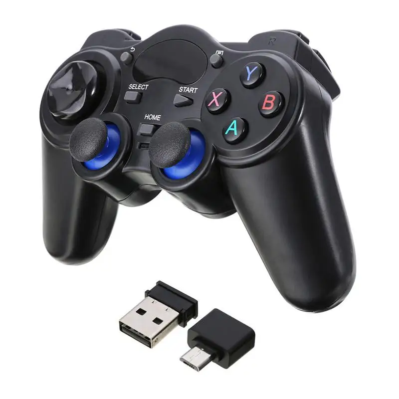 2.4G Wireless gamepad Pro controller Double Shock Anti-sweat joypad With USB Adapter for Android Tablets PC TV Box
2.4G Wireless gamepad Pro controller Double Shock Anti-sweat joypad With USB Adapter for Android Tablets PC TV Box