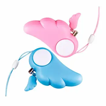 

Protable Angel Wings Shape Self Defense Alarm 90dB Girl Security Protection Alert Personal Safety Scream Loud Emergency Alarm