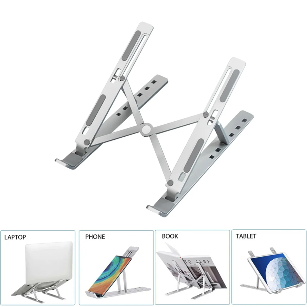 Foldable Tablet Monitor Laptop Stand for Laptop Holder Cooling Bracket Riser Lazy Adjustable Bracket Tablet Stand Phone Stand 
Foldable Tablet Monitor Laptop Stand for Laptop Holder Cooling Bracket Riser Lazy Adjustable Bracket Tablet Stand Phone Stand