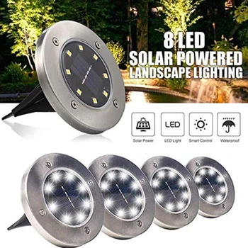 1/4pcs 16LEDs Ground Light Solar Powered Garden Landscape Lawn Lamp Buried Light Outdoor Sensor Road Stairs Decking light
1/4pcs 16LEDs Ground Light Solar Powered Garden Landscape Lawn Lamp Buried Light Outdoor Sensor Road Stairs Decking light