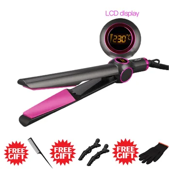 Ceramic Spiral Flat Iron Professional Temperature Adjustable Hair Curling Wand LCD Display Hair Straightener Curler Hair Waver
Ceramic Spiral Flat Iron Professional Temperature Adjustable Hair Curling Wand LCD Display Hair Straightener Curler Hair Waver