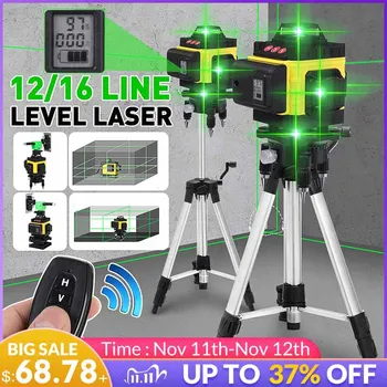 ZEAST 12/16 Lines 4D Laser Level Self-Leveling 360 Horizontal&Vertical Hanging Floor Wall Powerful green Beam Laser levels 11PCS
ZEAST 12/16 Lines 4D Laser Level Self-Leveling 360 Horizontal&Vertical Hanging Floor Wall Powerful green Beam Laser levels 11PCS