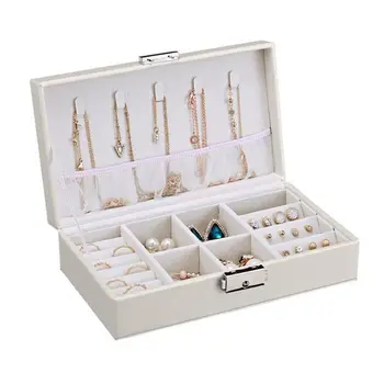 Hot Portable Jewelry Leather Storage Box Necklaces Earrings Bracelet Display Case Travel Cosmetic Lipstick Organizer
Hot Portable Jewelry Leather Storage Box Necklaces Earrings Bracelet Display Case Travel Cosmetic Lipstick Organizer