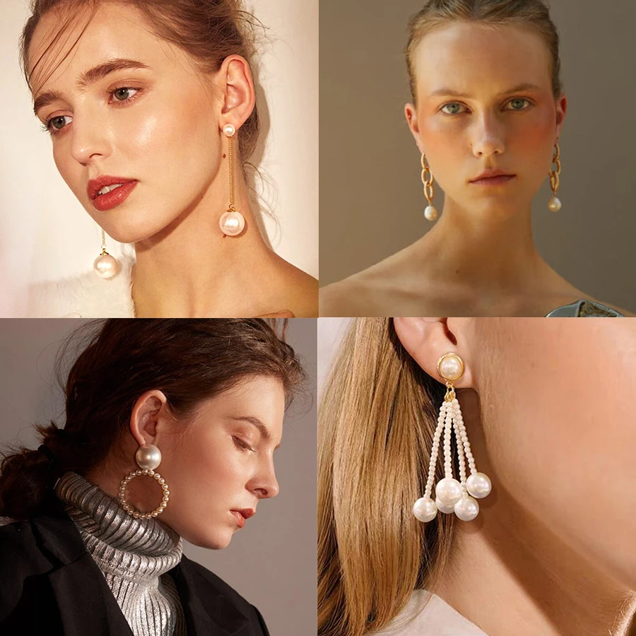 Large Simulated Pearl Dangle Earrings For Women Fashion Jewelry Gold Long Tassel Dangle Earings Accesorios Mujer Wedding Party
Large Simulated Pearl Dangle Earrings For Women Fashion Jewelry Gold Long Tassel Dangle Earings Accesorios Mujer Wedding Party