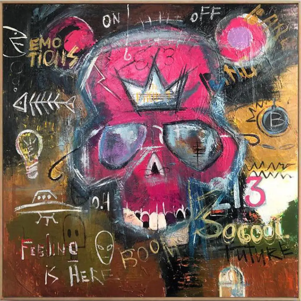 Abstract Canvas Painting Skull Artwork Hand Painted Contemporary Art Street Modern Oil Picture For Office Living Room Wall Decor
Abstract Canvas Painting Skull Artwork Hand Painted Contemporary Art Street Modern Oil Picture For Office Living Room Wall Decor