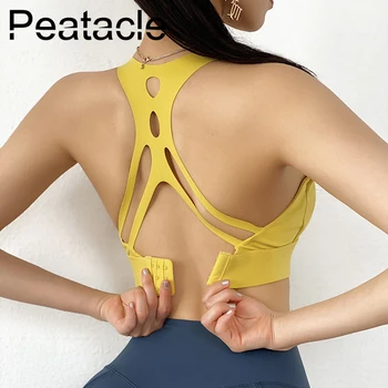 Peatacle Sports Bra High Impact Padded Push Up Pink Tops Sports Fitness Women Yoga Active Wear Sexy Girl Cross Back High Neck
Peatacle Sports Bra High Impact Padded Push Up Pink Tops Sports Fitness Women Yoga Active Wear Sexy Girl Cross Back High Neck