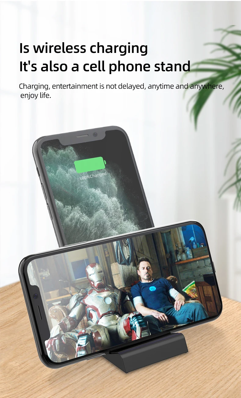 15W/10W/5W Qi Wireless Charger Stand For iPhone SE2 X XS MAX XR 11 Pro 8 Samsung S20 S10