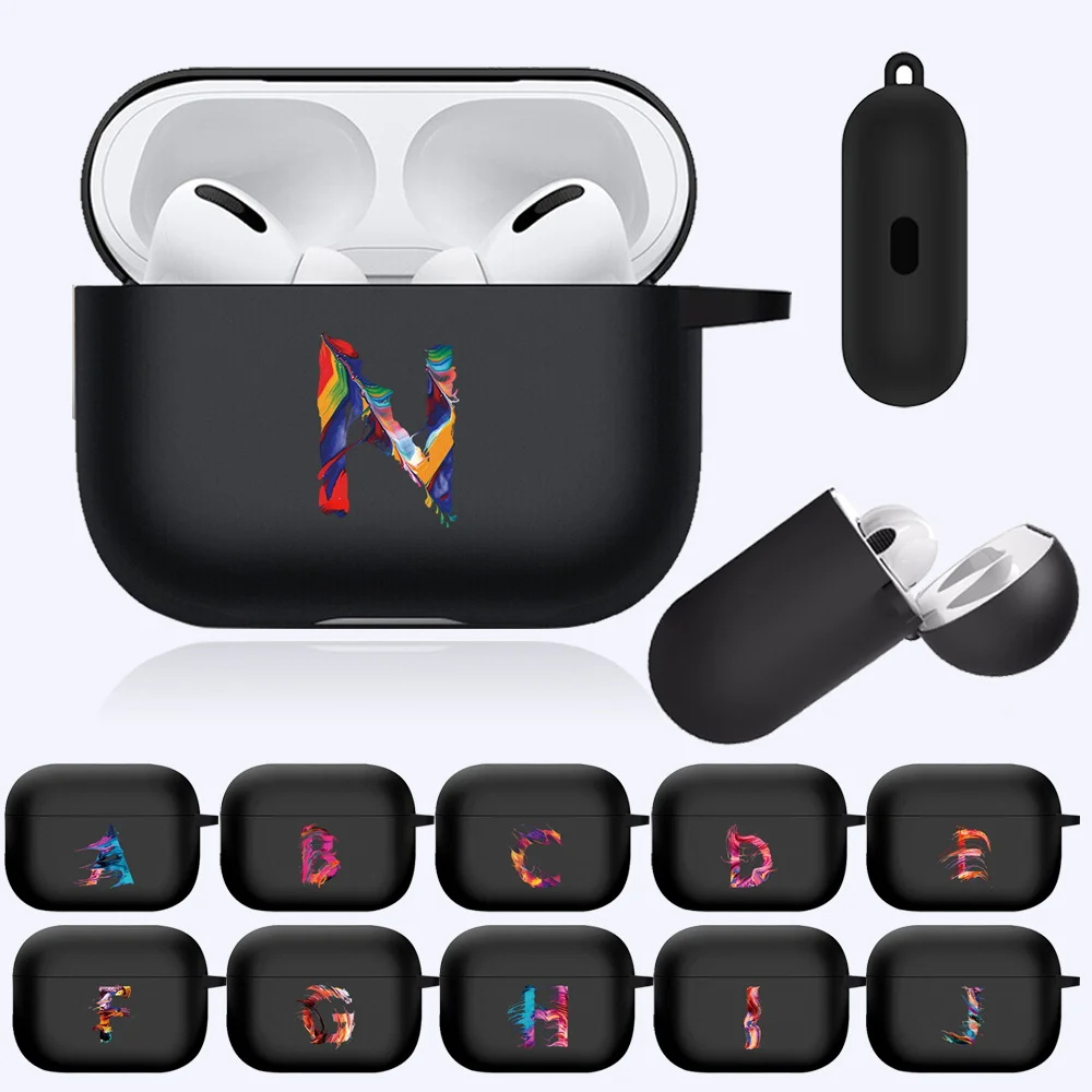 For AirPods Cases Initial Letter Black Soft Silicone Wireless Bluetooth Earphone Cases for Apple AirPods Pro A2084 A2083
For AirPods Cases Initial Letter Black Soft Silicone Wireless Bluetooth Earphone Cases for Apple AirPods Pro A2084 A2083