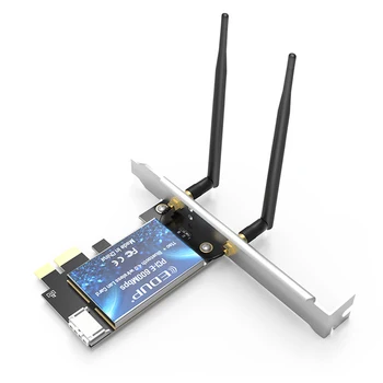 WLAN Bluetooth Module Dual Band Desktop Universal Integrated 600Mbps Wireless Card Wifi Adapter With Antennas PCI Express
WLAN Bluetooth Module Dual Band Desktop Universal Integrated 600Mbps Wireless Card Wifi Adapter With Antennas PCI Express