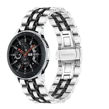 

For Samsung Gear S3 Frontier/Classic Band strap Galaxy Watch 46mm Band V-MORO 22mm Stainless Steel Metal Bracelet Strap R800