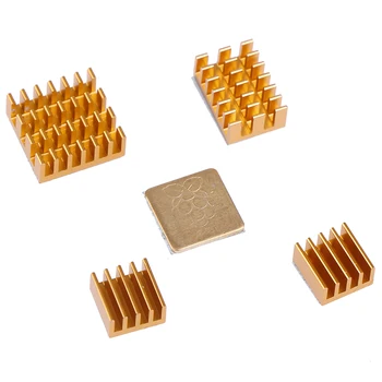 Aluminum Alloy For Raspberry Pi 2/3/4 3B+ 4B Aluminum Heatsink Radiator Cooler Kit 4pcs Heat sink+ 1pc Copper sheet
Aluminum Alloy For Raspberry Pi 2/3/4 3B+ 4B Aluminum Heatsink Radiator Cooler Kit 4pcs Heat sink+ 1pc Copper sheet
