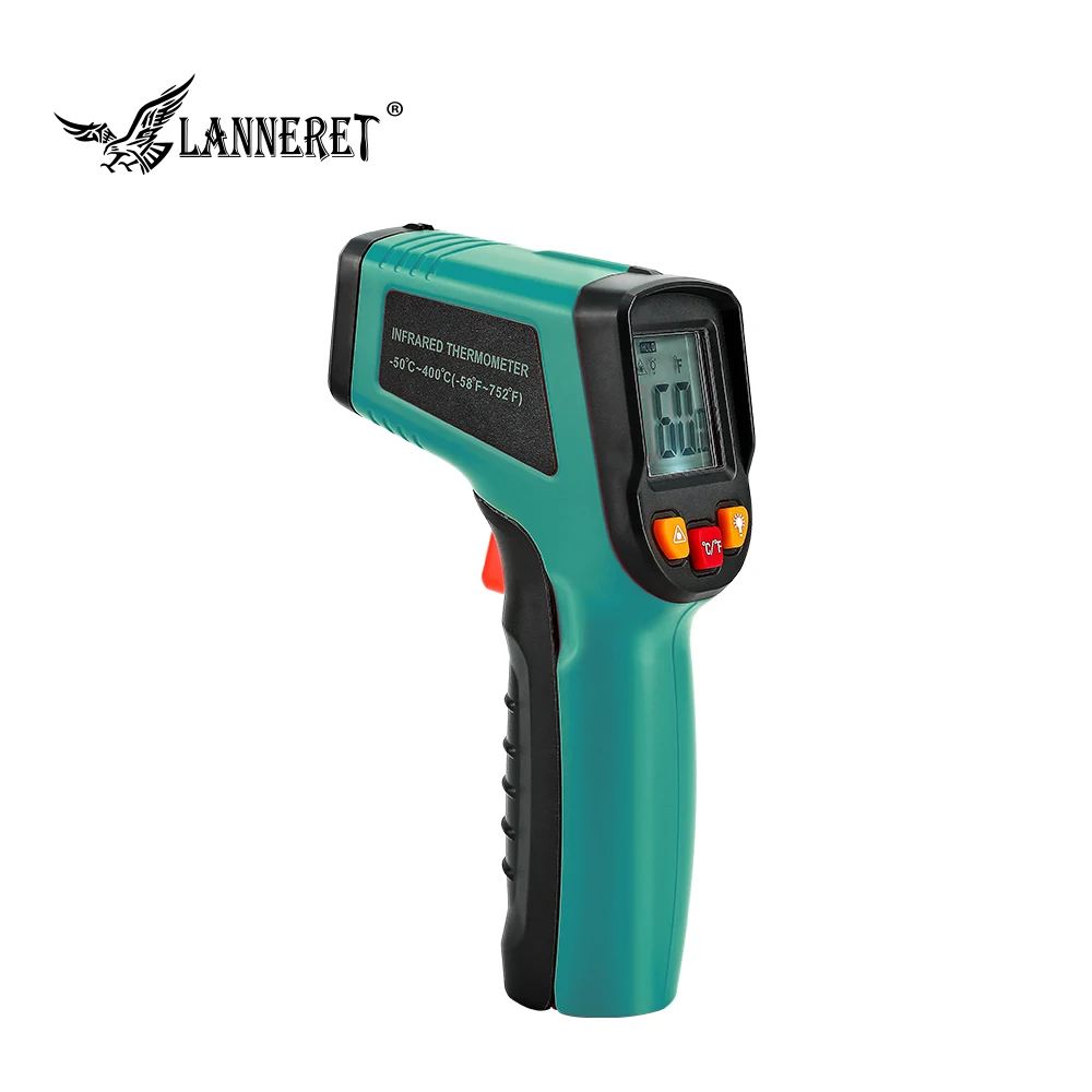 LANNERET Infrared Thermometer LCD Display Digital Laser No-Contact Handheld Thermometric Indicator Gun
LANNERET Infrared Thermometer LCD Display Digital Laser No-Contact Handheld Thermometric Indicator Gun