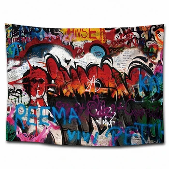 Large Hip Hop Rock Reggae Graffiti Tapestry Wall Art Rock Reggae Flag Banners Hanging Paintings Wall Carpet Wallpaper Home Decor
Large Hip Hop Rock Reggae Graffiti Tapestry Wall Art Rock Reggae Flag Banners Hanging Paintings Wall Carpet Wallpaper Home Decor