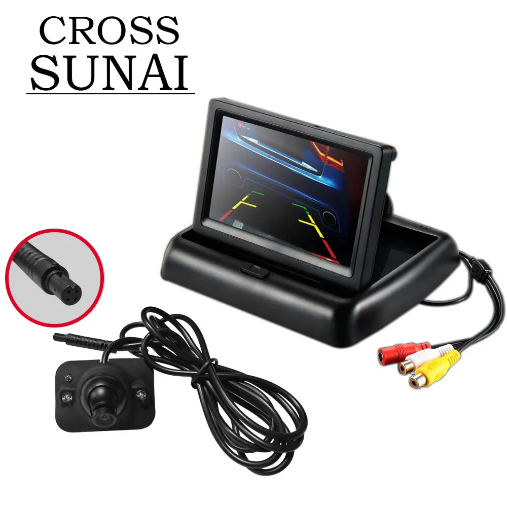 Infrared/LED Car Rear View Camera 4.3inch Monitor HD DVR Reverse Packing Vackup Night Vision Mini Rearview Camera Monitor
Infrared/LED Car Rear View Camera 4.3inch Monitor HD DVR Reverse Packing Vackup Night Vision Mini Rearview Camera Monitor