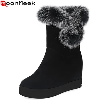 MoonMeek 2020 big size 34-44 keep warm snow boots comfortable flat heel round toe platform shoes winter ankle boots women
MoonMeek 2020 big size 34-44 keep warm snow boots comfortable flat heel round toe platform shoes winter ankle boots women