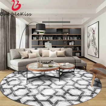 Bubble Kiss New Round Carpet Simple Black And White Geometry Carpet Modern Design Living Room Rug Bedroom Decor Floor Mat Carpet
Bubble Kiss New Round Carpet Simple Black And White Geometry Carpet Modern Design Living Room Rug Bedroom Decor Floor Mat Carpet