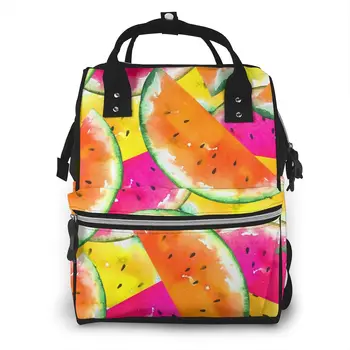 Watermelon Slices Nappy Backpack Mummy Bag Large Capacity Mom Baby Multi-function Waterproof Outdoor Travel Diaper Bags
Watermelon Slices Nappy Backpack Mummy Bag Large Capacity Mom Baby Multi-function Waterproof Outdoor Travel Diaper Bags