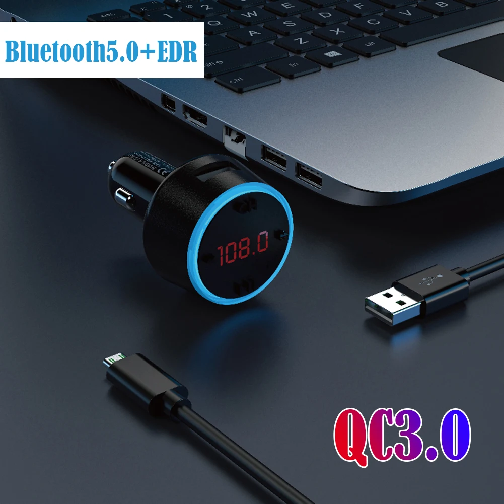 Intelligent Car Bluetooth FM Transmitter Hands Free TF U Disk MP3 Player 3.0 Dual USB Charger Durable Plastic Car Electronics
Intelligent Car Bluetooth FM Transmitter Hands Free TF U Disk MP3 Player 3.0 Dual USB Charger Durable Plastic Car Electronics