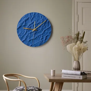 Nordic light luxury art ceramic wall decoration mute living room creative design round clock pendant
Nordic light luxury art ceramic wall decoration mute living room creative design round clock pendant