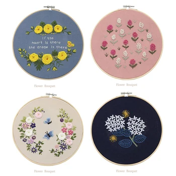 Exquisite DIY Ribbon Flower Embroidery Sets Frame Easy-to-learn Beginner Sewing Kit Easy To Use Complete Embroidery Starter Kits
Exquisite DIY Ribbon Flower Embroidery Sets Frame Easy-to-learn Beginner Sewing Kit Easy To Use Complete Embroidery Starter Kits