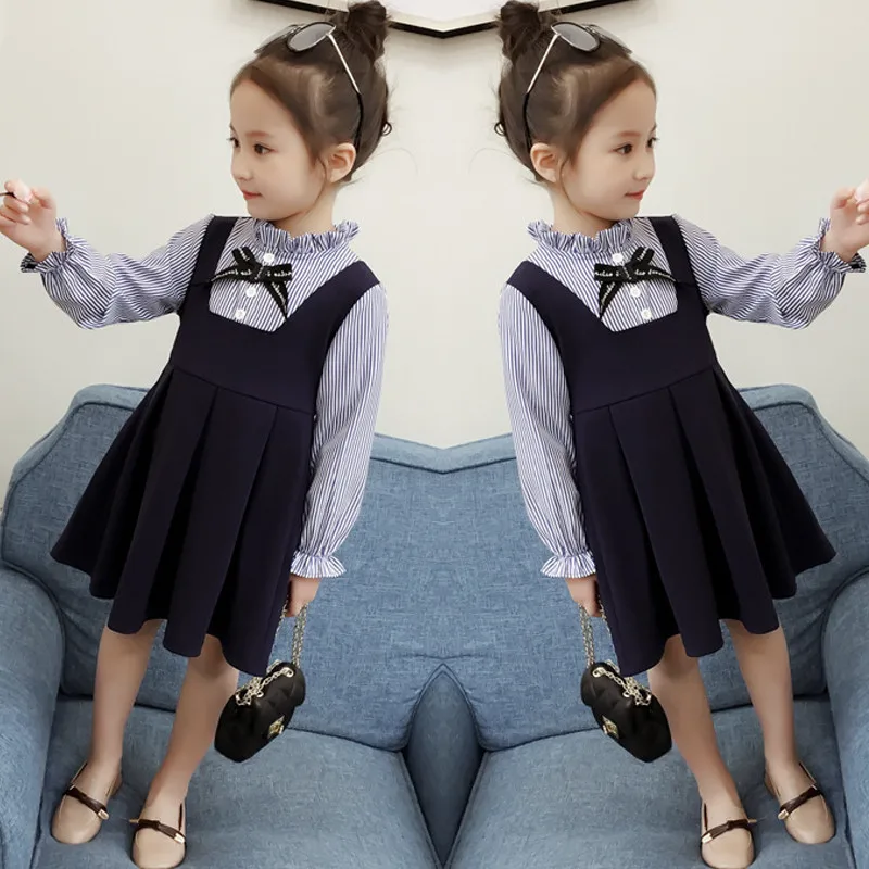 Autumn Clothing Kids Girls Dresses Fake Two Piece Bow-knot Sweet Princess Long Sleeve Dress for Children 2 3 4 5 6 7 Years Old
Autumn Clothing Kids Girls Dresses Fake Two Piece Bow-knot Sweet Princess Long Sleeve Dress for Children 2 3 4 5 6 7 Years Old