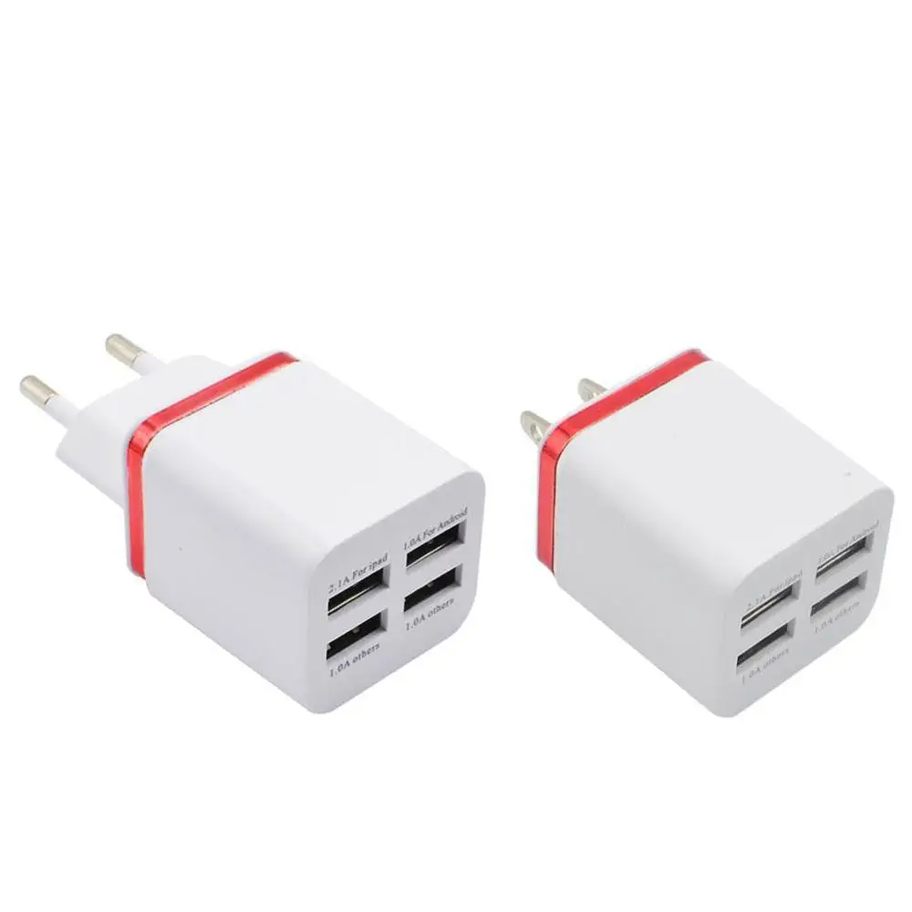 Двойной 2.1A Порты USB US EU зарядное устройство от сети переменного тока Зарядное