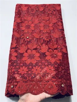 Fashions red Embroidery Nigerian Beads Lace Fabric High Quality Stones French Tulle Lace Fabric For Women FYIN312
Fashions red Embroidery Nigerian Beads Lace Fabric High Quality Stones French Tulle Lace Fabric For Women FYIN312
