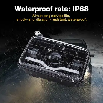 Waterproof LED Work Light 2800LM Aluminum alloy Replacement High/Low beam With Angel Eyes New
Waterproof LED Work Light 2800LM Aluminum alloy Replacement High/Low beam With Angel Eyes New