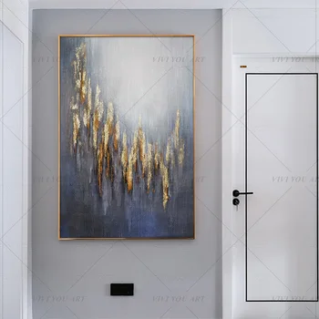 100% Handmade Light Gray Golden Abstract Painting Modern Art Picture For Living Room Modern Cuadros Canvas Art High Quality
100% Handmade Light Gray Golden Abstract Painting Modern Art Picture For Living Room Modern Cuadros Canvas Art High Quality