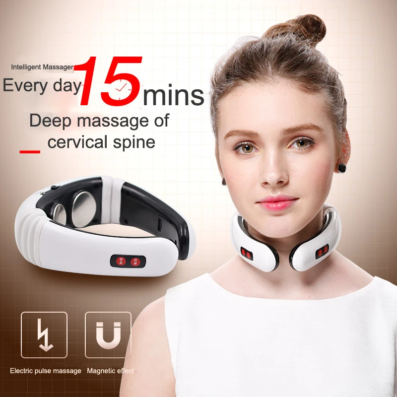 Electric Pulse Neck and Back 6 Mode Control Far Infrared Heating Massage Acupuncture Magnetic Therapy Pain Relief Patch Tool
Electric Pulse Neck and Back 6 Mode Control Far Infrared Heating Massage Acupuncture Magnetic Therapy Pain Relief Patch Tool