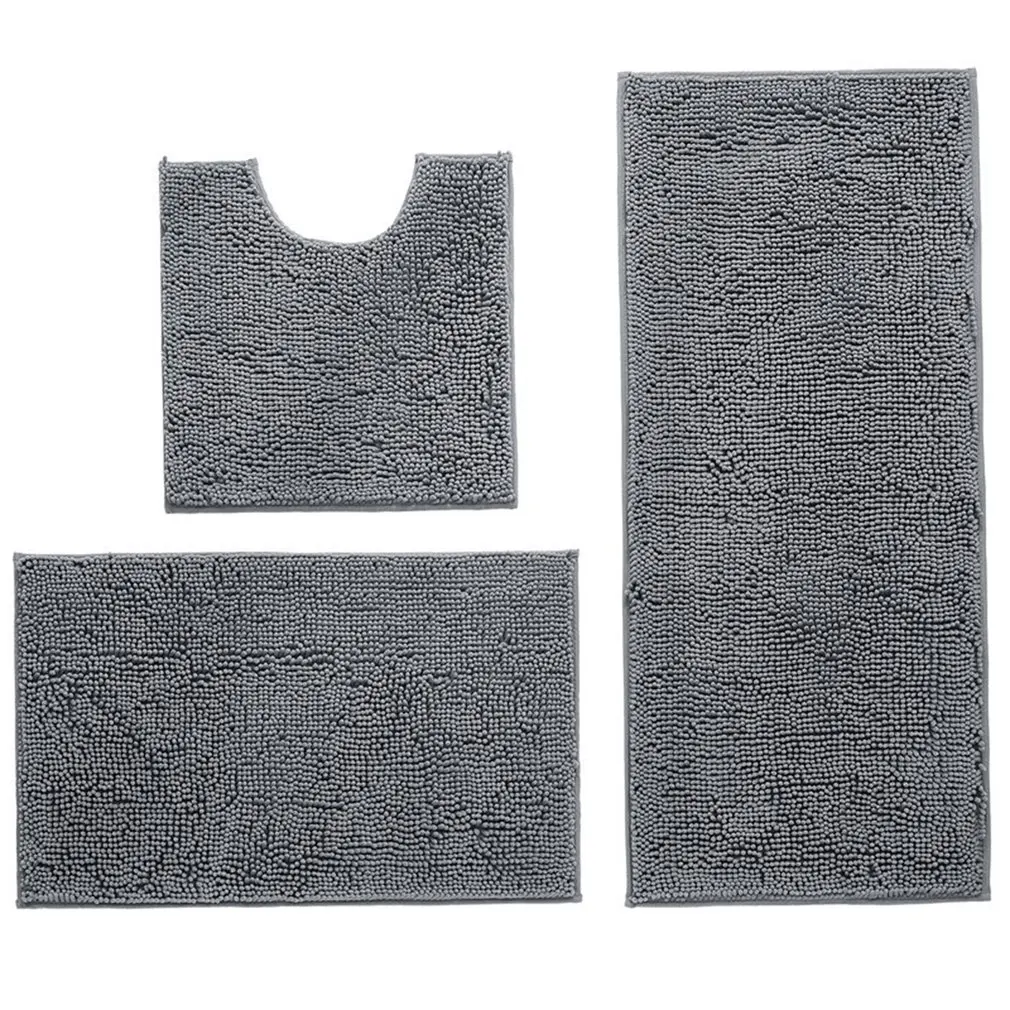Super Absorbent Polyester Three-piece Floor Mat Bathroom Absorbent Non-slip Mat Washable Bedroom Entrance Mat
Super Absorbent Polyester Three-piece Floor Mat Bathroom Absorbent Non-slip Mat Washable Bedroom Entrance Mat