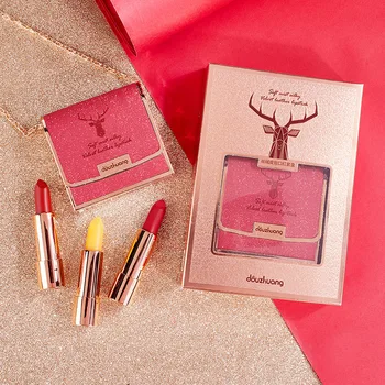 3 pcs/Set High-end Leather Lipstick Kit Velvet Matte Lipstick Moisturizing Waterproof Temperature Change Lipstick Sexy Batom
3 pcs/Set High-end Leather Lipstick Kit Velvet Matte Lipstick Moisturizing Waterproof Temperature Change Lipstick Sexy Batom