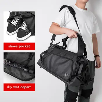 Bison Denim Large Capacity Travel Bag Men Luggage Bag Casual Waterproof Travel Duffle Bags Nylon Weekend Bag 
Bison Denim Large Capacity Travel Bag Men Luggage Bag Casual Waterproof Travel Duffle Bags Nylon Weekend Bag