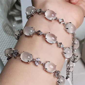 Jadery 1pcs Charm 925 Sterling Silver Bracelets For Women White Gemstone Jade Bracelet Wedding Luxury Jewelry Christmas Gifts
Jadery 1pcs Charm 925 Sterling Silver Bracelets For Women White Gemstone Jade Bracelet Wedding Luxury Jewelry Christmas Gifts