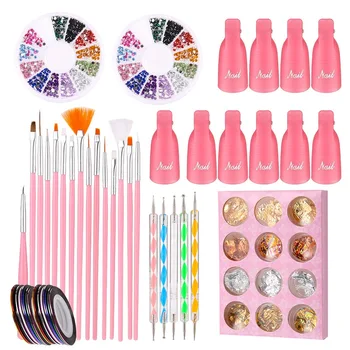 Nail Art Tools Kit UV Gel Nail Painting Brush Set Dotting Pen Striping Tape Line Manicure 3D Nail Rhinestones Decoration Jewelry
Nail Art Tools Kit UV Gel Nail Painting Brush Set Dotting Pen Striping Tape Line Manicure 3D Nail Rhinestones Decoration Jewelry