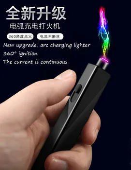 Electric arc lighter metal USB charging strip push up creative windproof ultra-thin mini cigarette lighter ladies
Electric arc lighter metal USB charging strip push up creative windproof ultra-thin mini cigarette lighter ladies