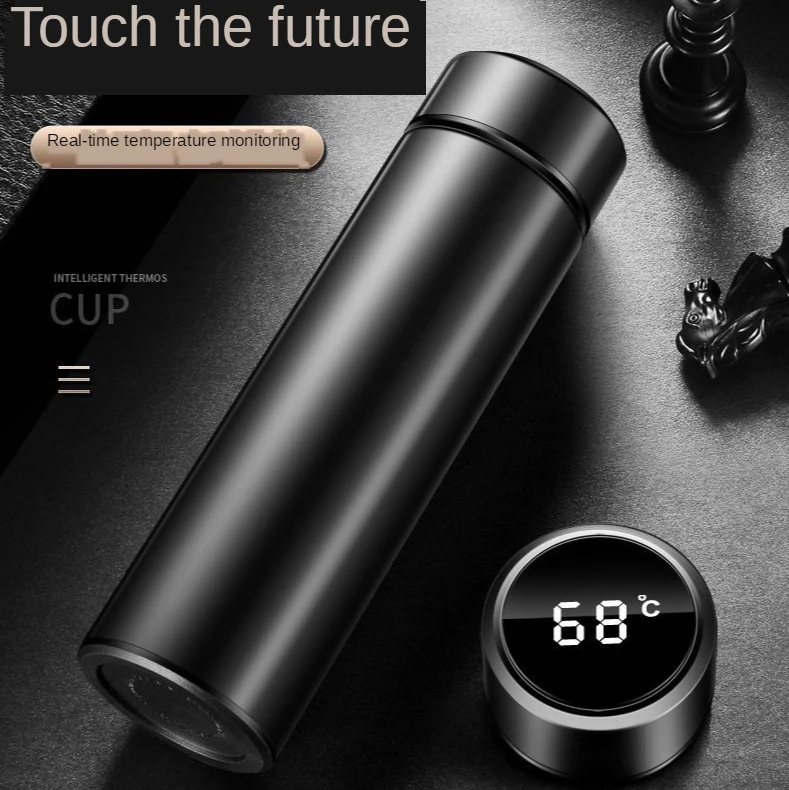 New Type Stainless Steel Vacuum Flask Portable Double-layer Vacuum Insulated Water Stylish LED Temperature Display Water Cup
New Type Stainless Steel Vacuum Flask Portable Double-layer Vacuum Insulated Water Stylish LED Temperature Display Water Cup