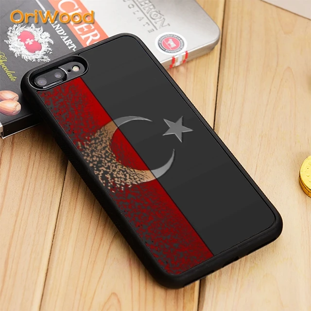 Чехол для телефона OriWood с турецким флагом iPhone 5 6 s 7 8 plus 11 12 13 pro X XR XS max Samsung S6 S8 S9 S10 |