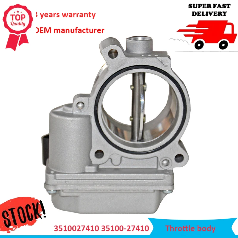 OE# 3510027410 35100-27410 Diesel Throttle Body Assembly with Motor and TPS For Hyundai Santafe Sonata Tucson Elandtra Kia
OE# 3510027410 35100-27410 Diesel Throttle Body Assembly with Motor and TPS For Hyundai Santafe Sonata Tucson Elandtra Kia