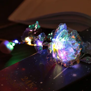 1Pcs Fashion Artificial Gold Foil Rose Flower LED Luminous Galaxy Mother's Day Valentine's day New Year Gift
1Pcs Fashion Artificial Gold Foil Rose Flower LED Luminous Galaxy Mother's Day Valentine's day New Year Gift