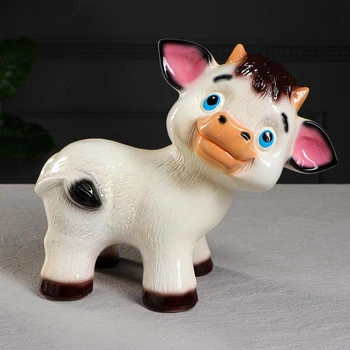 Piggy bank "Bull Tishka" color white, gloss, 21 cm
Piggy bank "Bull Tishka" color white, gloss, 21 cm