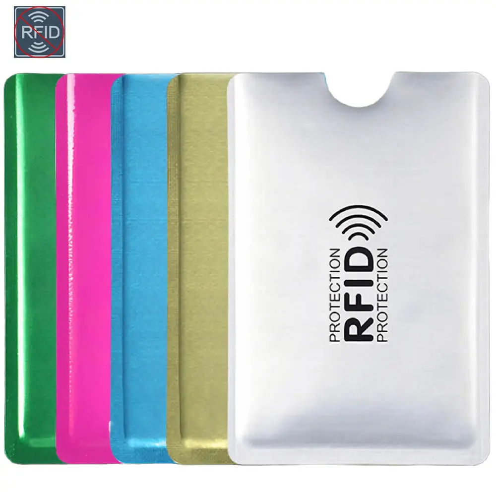 Silver Laser Aluminium Anti Rfid Wallet Blocking Reader Lock Bank Card Holder ID Bank Card Case Business Protection Metal Credit
Silver Laser Aluminium Anti Rfid Wallet Blocking Reader Lock Bank Card Holder ID Bank Card Case Business Protection Metal Credit