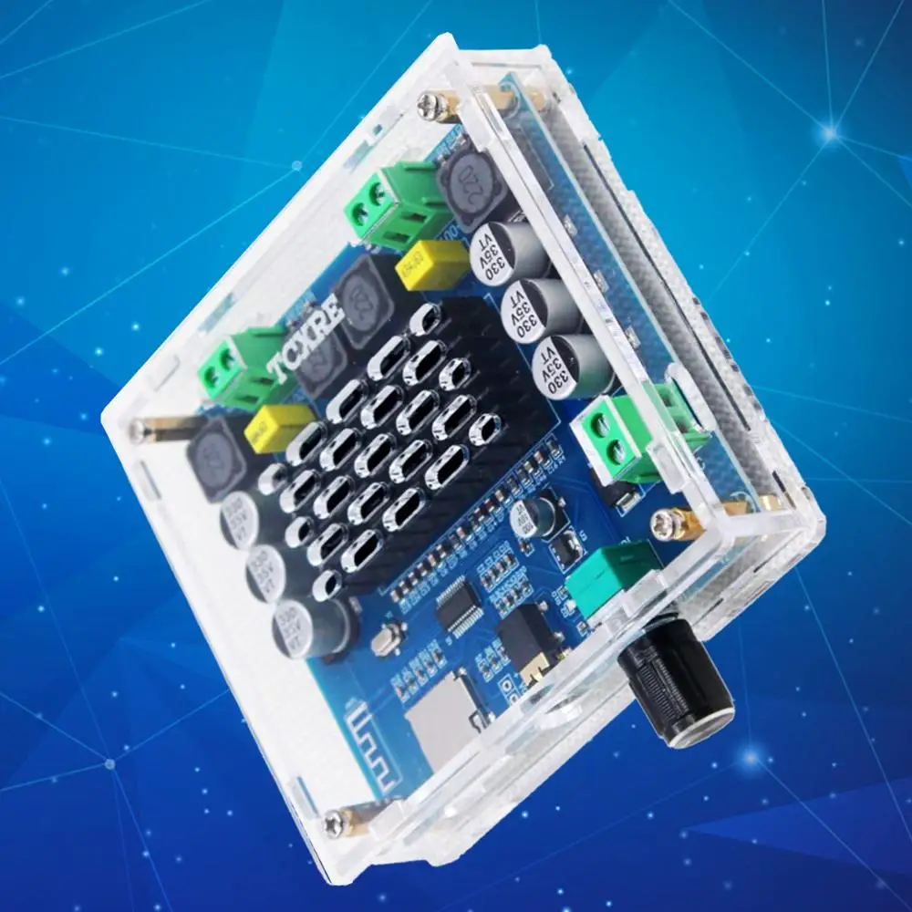 XH-A105 Bluetooth 5.0 Support TF Card AUX TDA7498 Wireless Digital Power Amplifier Stereo Board 2x100W AMP Amplificador
XH-A105 Bluetooth 5.0 Support TF Card AUX TDA7498 Wireless Digital Power Amplifier Stereo Board 2x100W AMP Amplificador