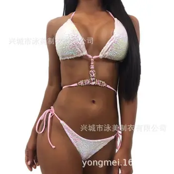 Sequins bikini sexy bikini swimsuit
Sequins bikini sexy bikini swimsuit