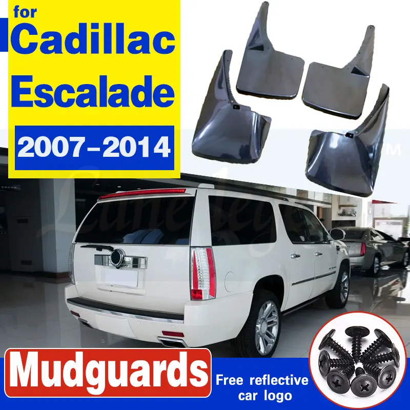 

Mudflaps Splash Guards Mud Flap Car Mud Flaps For Cadillac Escalade 2007 - 2014 GMT900 Mudguards Fender 2008 2009 2010 2011 2012