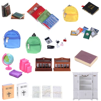 Bookshelf Notebook Books Newspaper Backpack Caculator Clamp Model Doll House Kid Toys Dollhouse Miniature Learning Accessories
Bookshelf Notebook Books Newspaper Backpack Caculator Clamp Model Doll House Kid Toys Dollhouse Miniature Learning Accessories