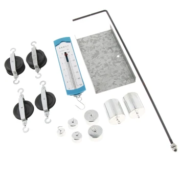 13pcs/set Simple Machine Pulley Unit Block & Tackle Kit Physics Teaching Training Aid, Solid built pulleys, weights stable stand
13pcs/set Simple Machine Pulley Unit Block & Tackle Kit Physics Teaching Training Aid, Solid built pulleys, weights stable stand