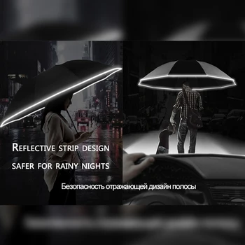UV Automatic Umbrella Rain Wind Resistant bumbershoot Trip Folding Sun Umbrellas Portable Reverse Umbrella Reflective Stripe
UV Automatic Umbrella Rain Wind Resistant bumbershoot Trip Folding Sun Umbrellas Portable Reverse Umbrella Reflective Stripe